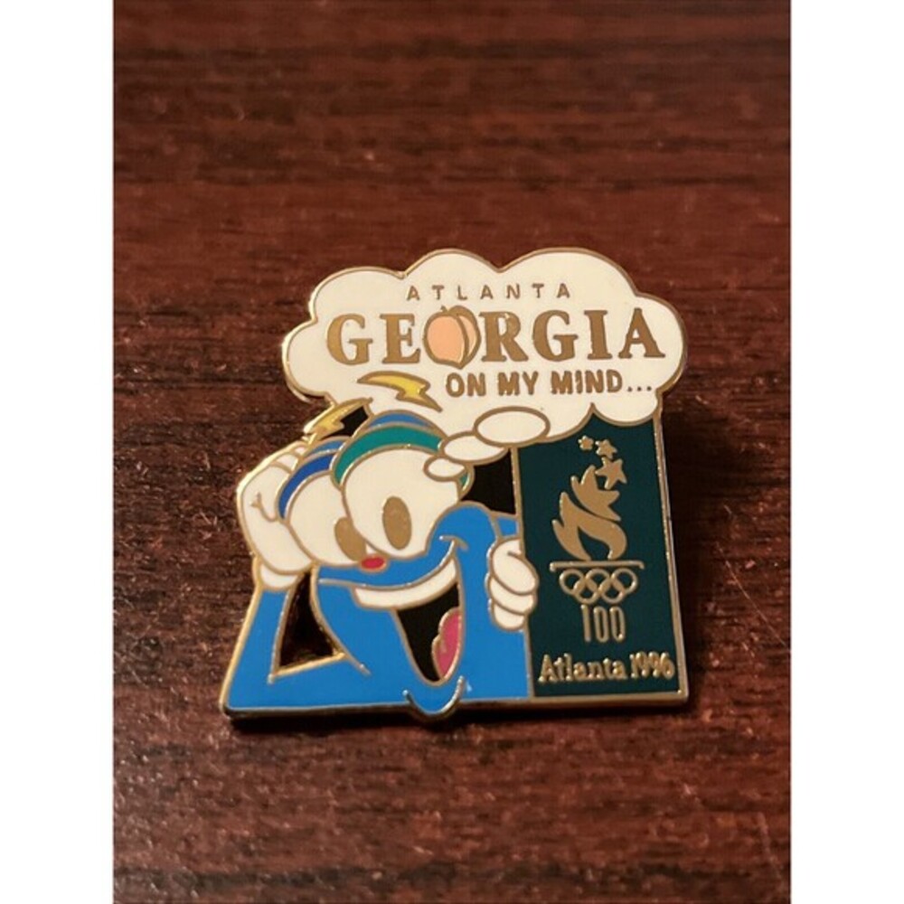1996 Atlanta Olympics Mascot Izzy Atlanta Georgia On My Mind Lapel Hat Pin
